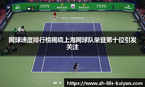 网球速度排行榜揭晓上海网球队荣登第十位引发关注